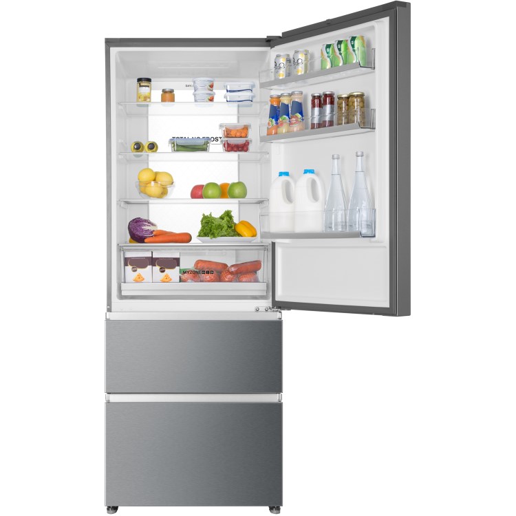 Haier 431 Litre 60/40 Freestanding Fridge Freezer With MyZone  - Silver