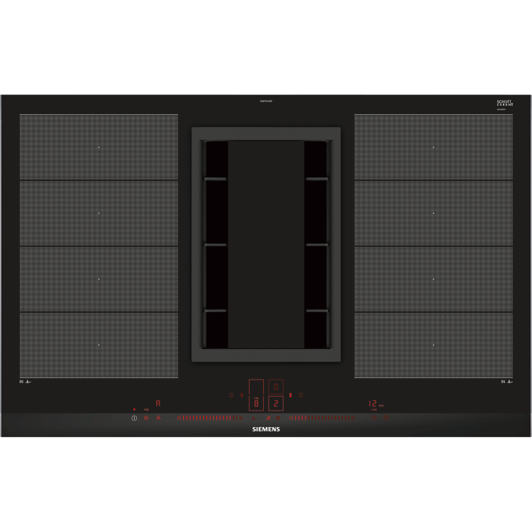 Siemens EX875LX34E iQ700 81cm Venting Induction Hob - Black