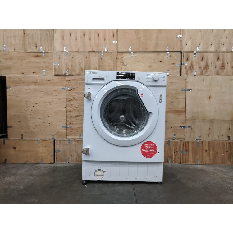 Refurbished Hoover HBWM 814D-80 Integrated 8KG 1400 Spin Washing Machine