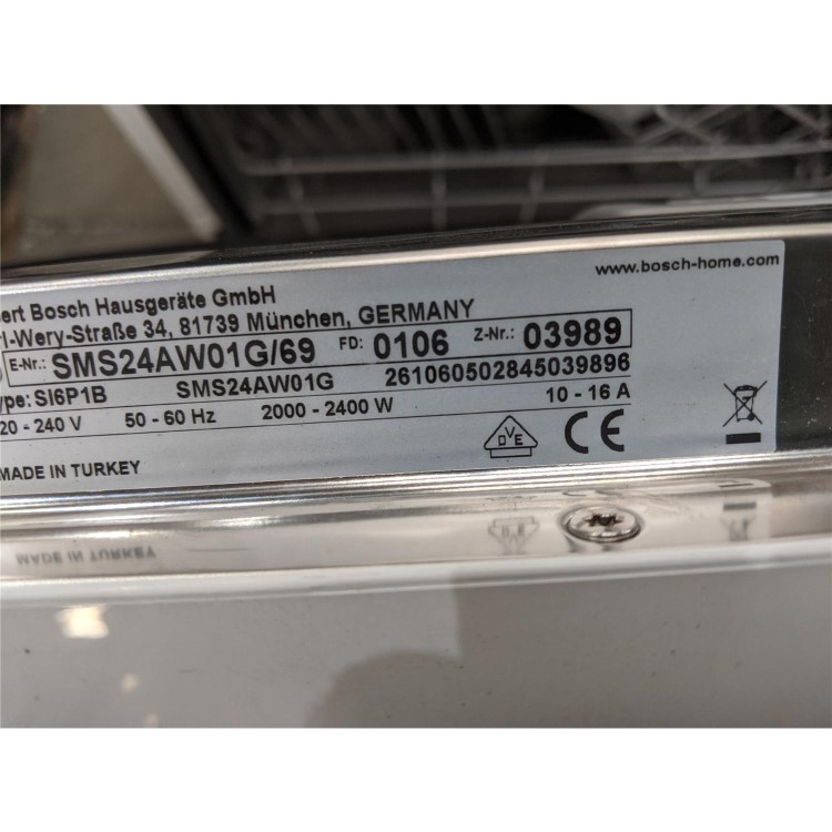 Refurbished Bosch SMS24AW01G 12 Place Freestanding Dishwasher