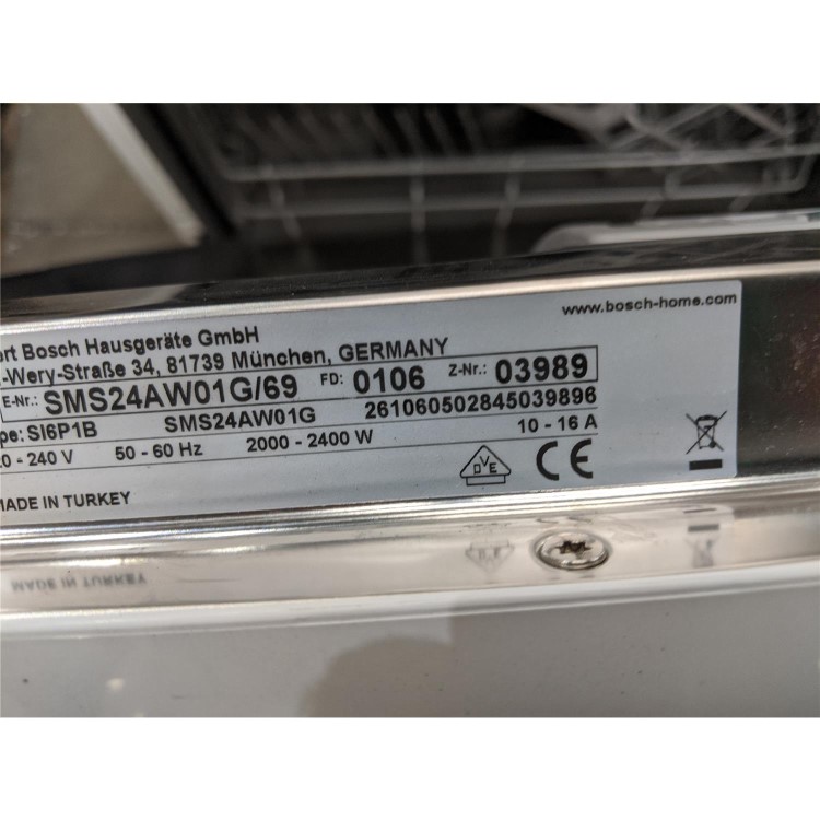 Refurbished Bosch SMS24AW01G 12 Place Freestanding Dishwasher