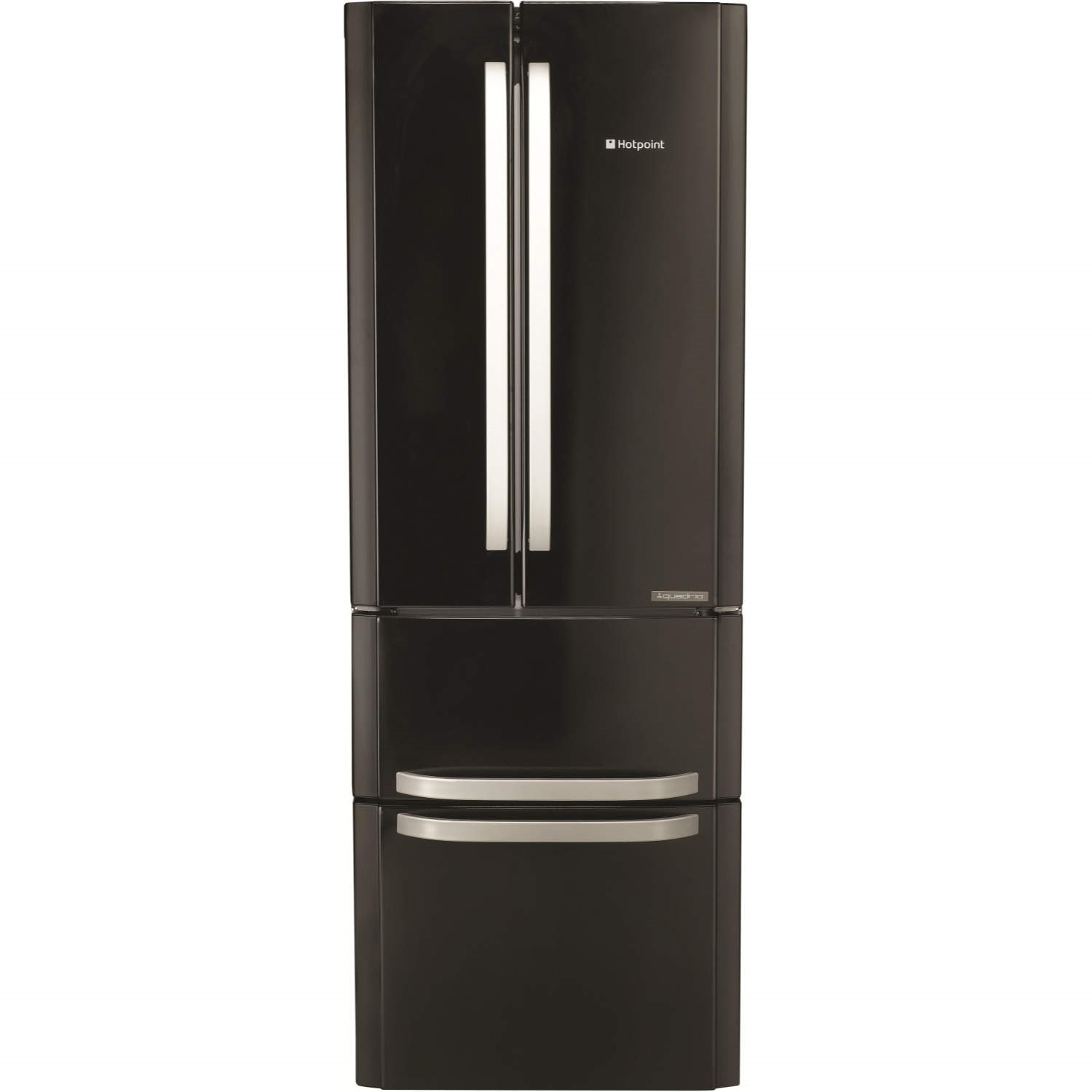 Refurbished Hotpoint FFU4DK1 Freestanding 399 Litre 60/40 Fridge Freezer Black