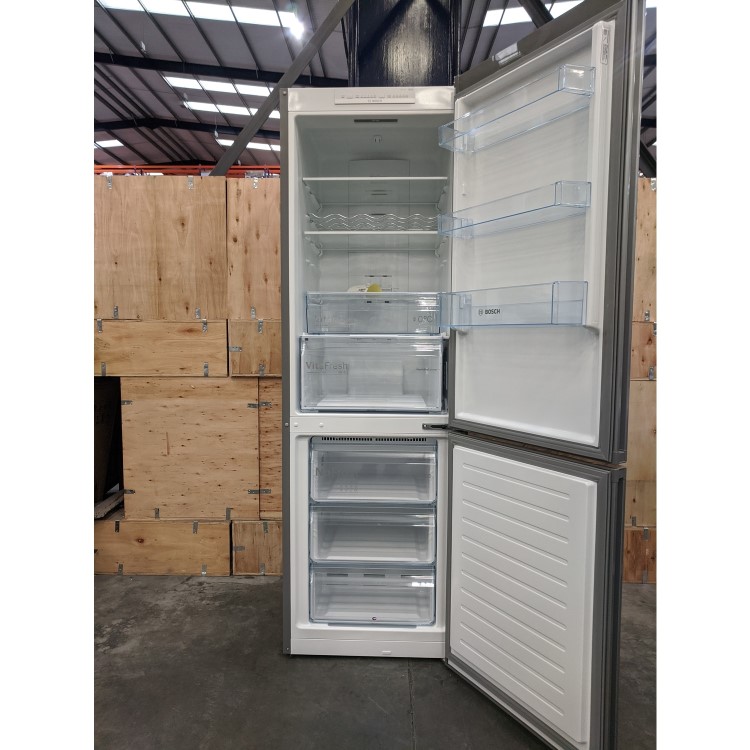 Refurbished Bosch KGN36VLEAG Freestanding 324 Litre 60/40 Fridge Freezer Stainless Steel 