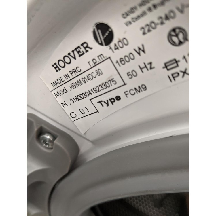 Refurbished Hoover HBWM914DC Integrated 9KG 1400 SpinWashing Machine