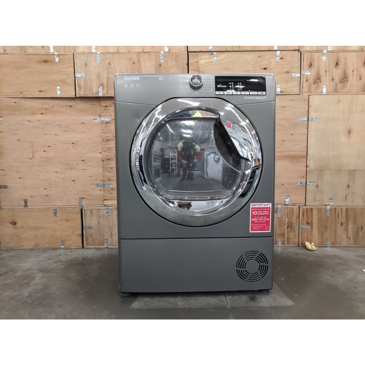 Refurbished Hoover DXOC8TCER-80 8kg Freestanding Condenser Tumble Dryer - Graphite