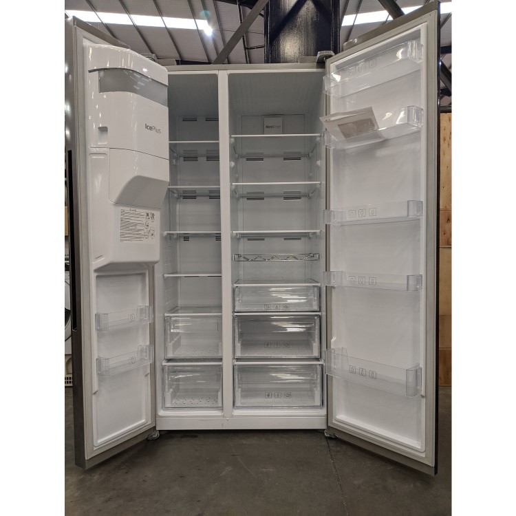Refurbished Beko ASFP342PS Freestanding 525 Litre 70/30 Frost Free Fridge Freezer Stainless Steel