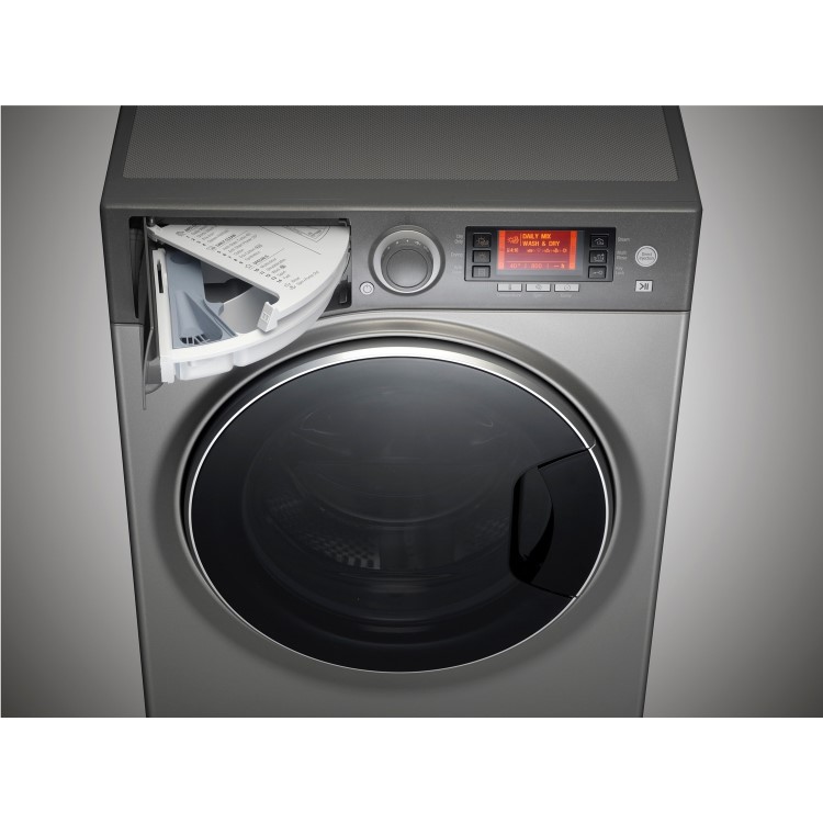 GRADE A2 - Hotpoint RD966JGD 9kg Wash 6kg Dry 1600rpm Freestanding Washer Dryer-Graphite