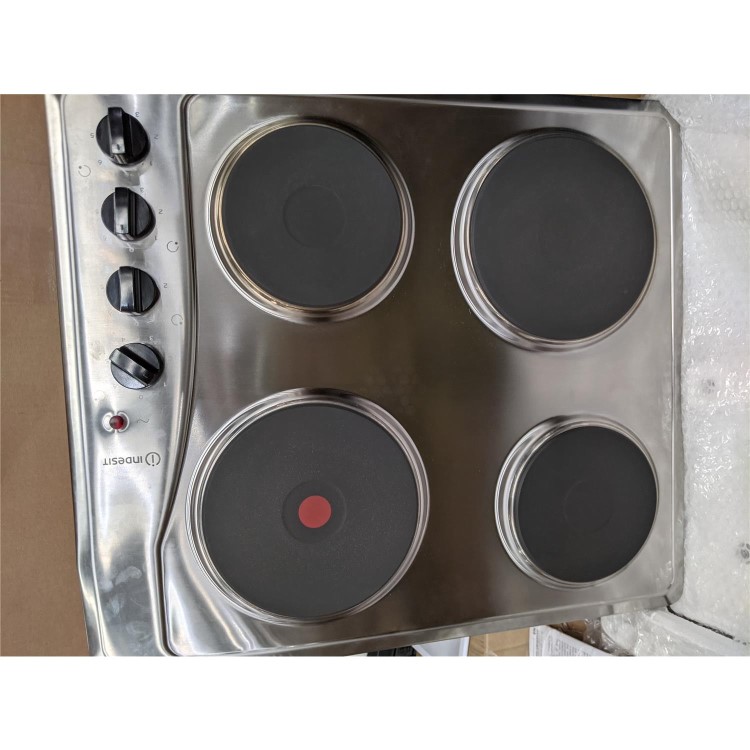 Refurbished Indesit TI60X 60cm 4 Zone Electric Hob Stainless Steel