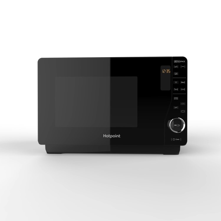 GRADE A2 - Hotpoint MWH2622MB Xtraspace Flatbed 25L Microwave Oven With Grill - Black