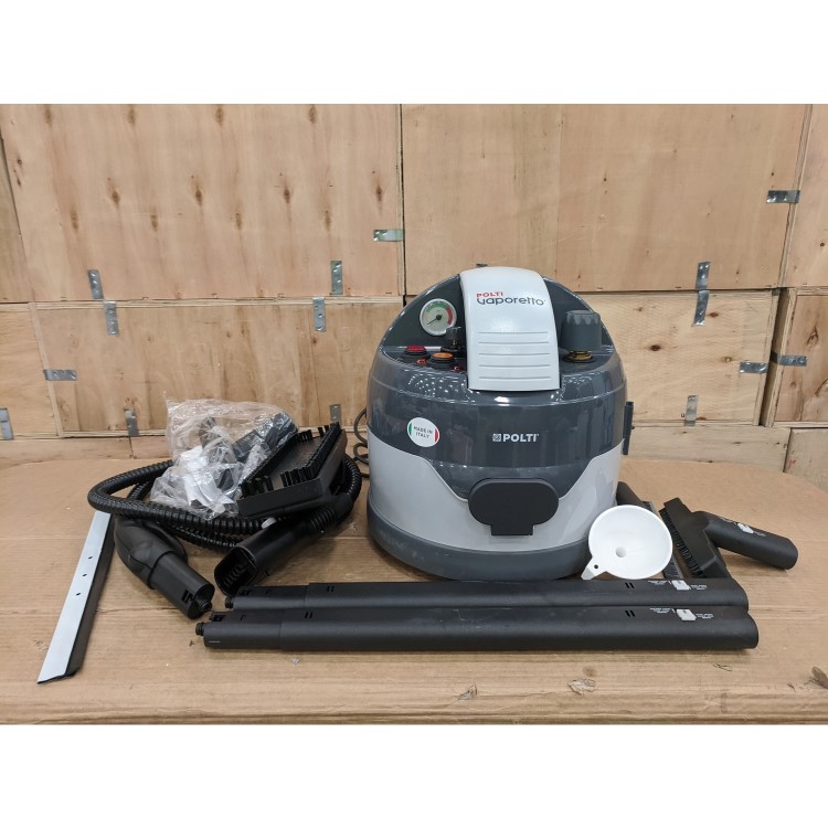Refurbished Polti Vaporetto PTGB0008 ECO PRO 3.0 Steam Cleaner Silver & Grey