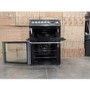 Refurbished Hotpoint Ultima HUE61GS 60cm Double Oven Electric Cooker with Ceramic Hob Graphite