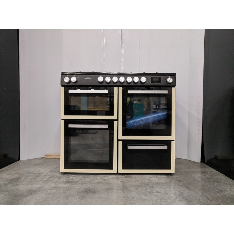 Refurbished New World NW100RCCR 100cm Dual Fuel Range Cooker Cream