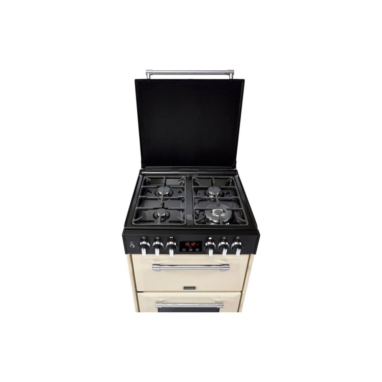 Stoves Richmond 600DF 60cm Dual Fuel Cooker With Lid - Cream