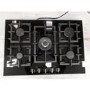 Refurbished Siemens iQ500 EP7A6QB90 75cm Gas on Glass 5 Burner Gas Hob Black