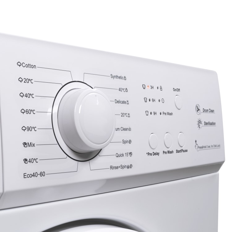 electriQ 8kg 1200rpm Freestanding Washing Machine - White