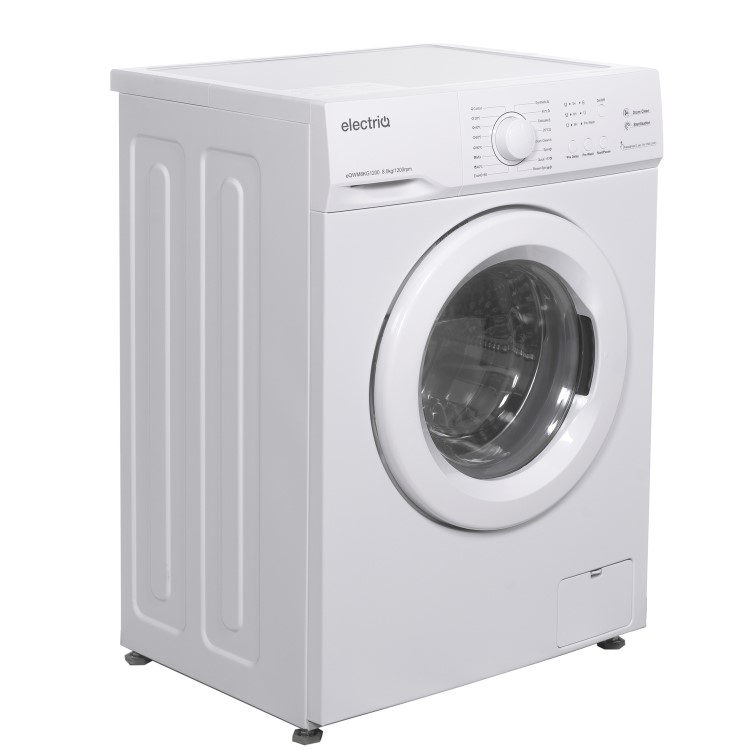 electriQ 8kg 1200rpm Freestanding Washing Machine - White