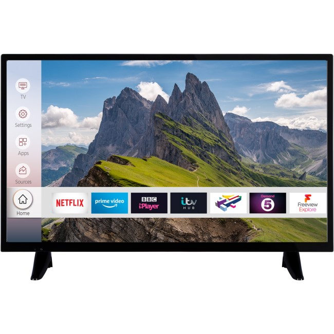 Ex Display - electriQ 32" HD Ready LED Smart TV with Freeview HD and Freeview Play