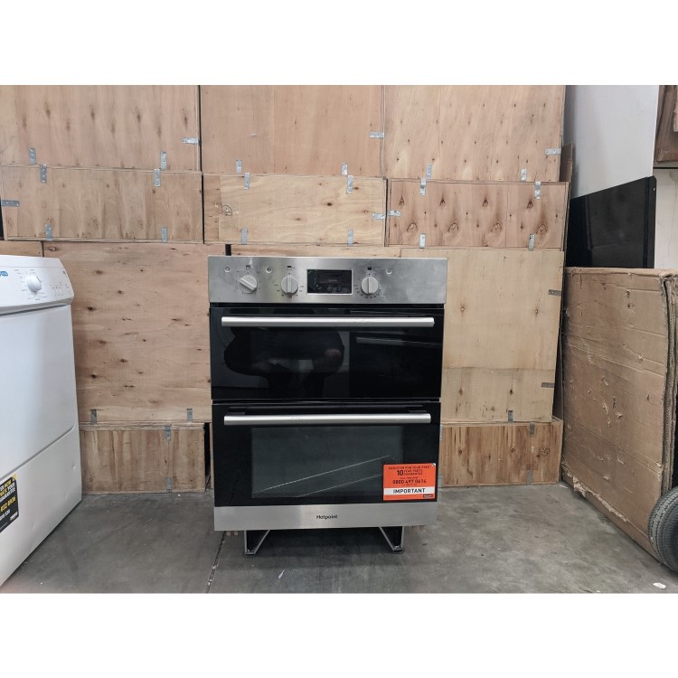 Refurbished Hotpoint Luce DU2540IX 60cm Double Built Under Electric Oven Stainless Steel