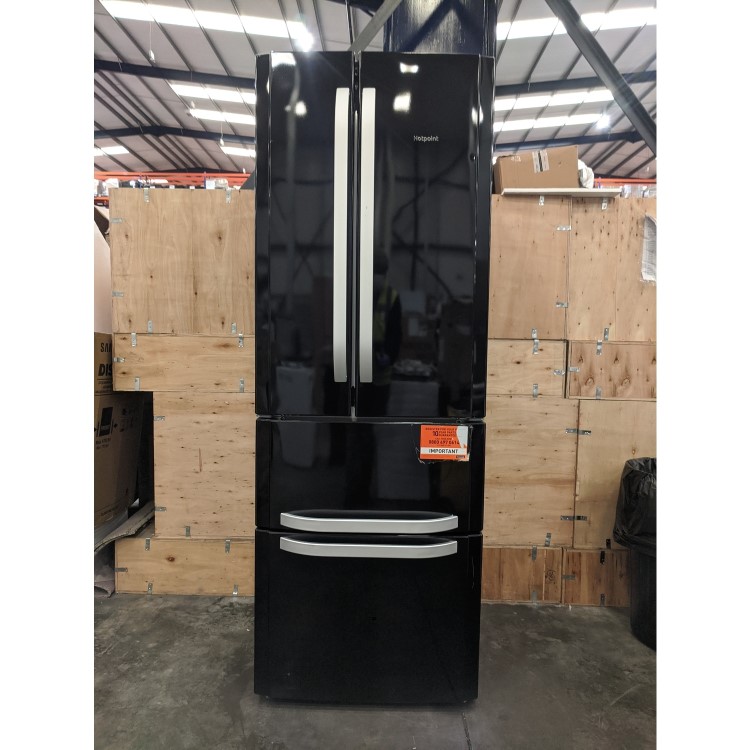 Refurbished Hotpoint FFU4DK1 Freestanding 399 Litre 60/40 Fridge Freezer Black