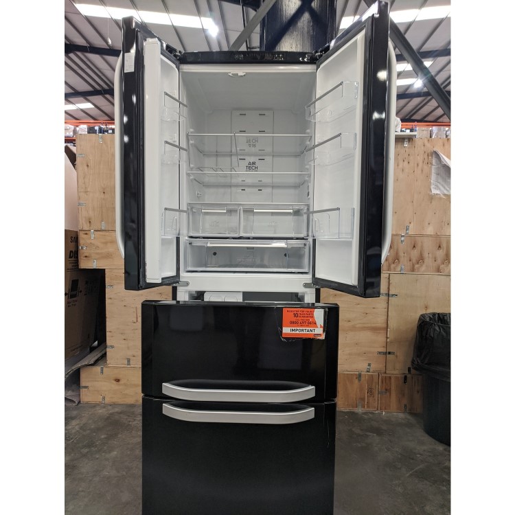 Refurbished Hotpoint FFU4DK1 Freestanding 399 Litre 60/40 Fridge Freezer Black