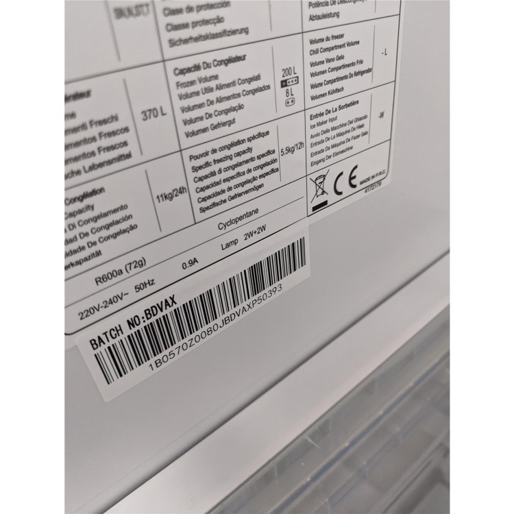 Refurbished Hisense 562 Litre American Fridge Freezer Black