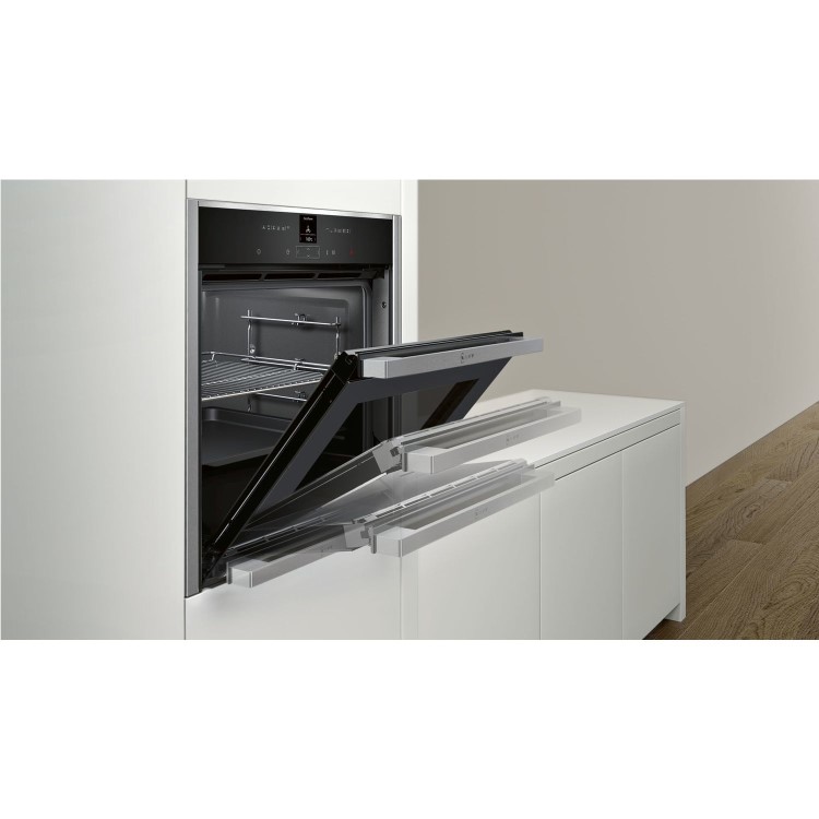 Refurbished Neff Slide And Hide B47CR32N0B 60cm Single Built In Electric Oven