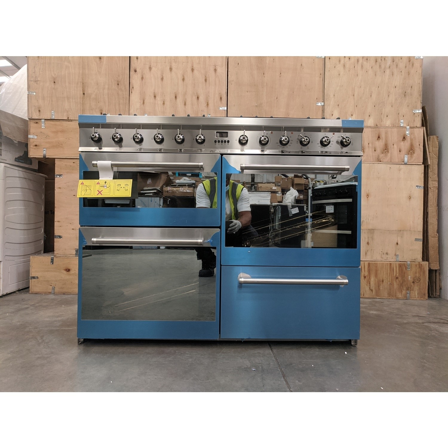 Refurbished Smeg Symphony SYD4110 110cm Dual Fuel Range Cooker