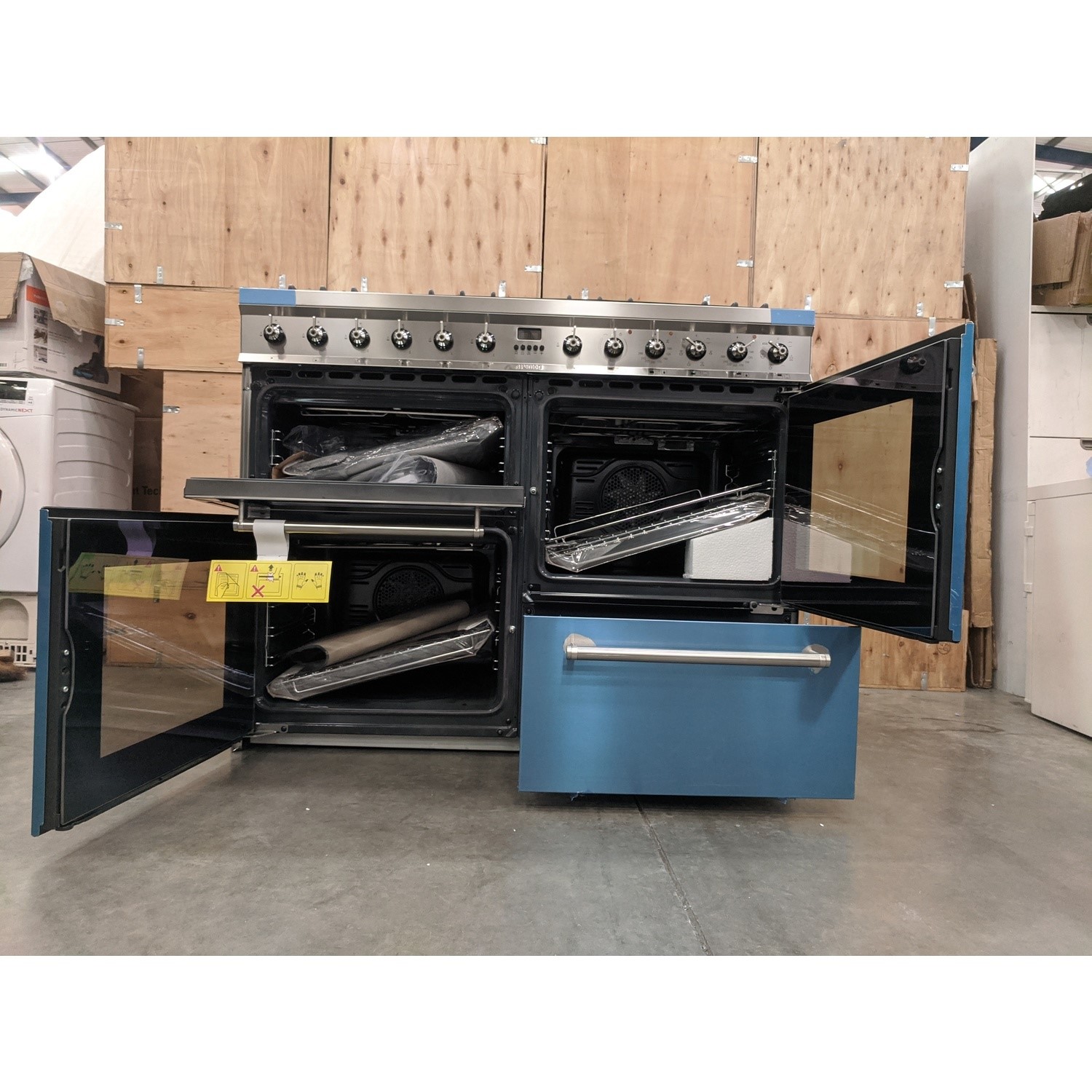 Refurbished Smeg Symphony SYD4110 110cm Dual Fuel Range Cooker