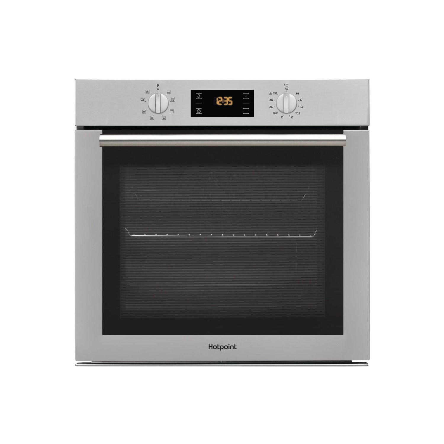 Refurbished Hotpoint SA4544HIX 60cm Single Built In Electric Oven Stainless Steel