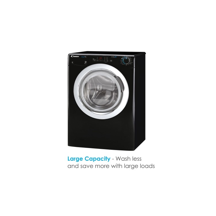 Candy Smart Pro 10kg 1400rpm Washing Machine - Black