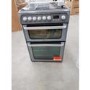 Refurbished Hotpoint Ultima HUD61GS 60cm Double Oven Dual Fuel Cooker Graphite