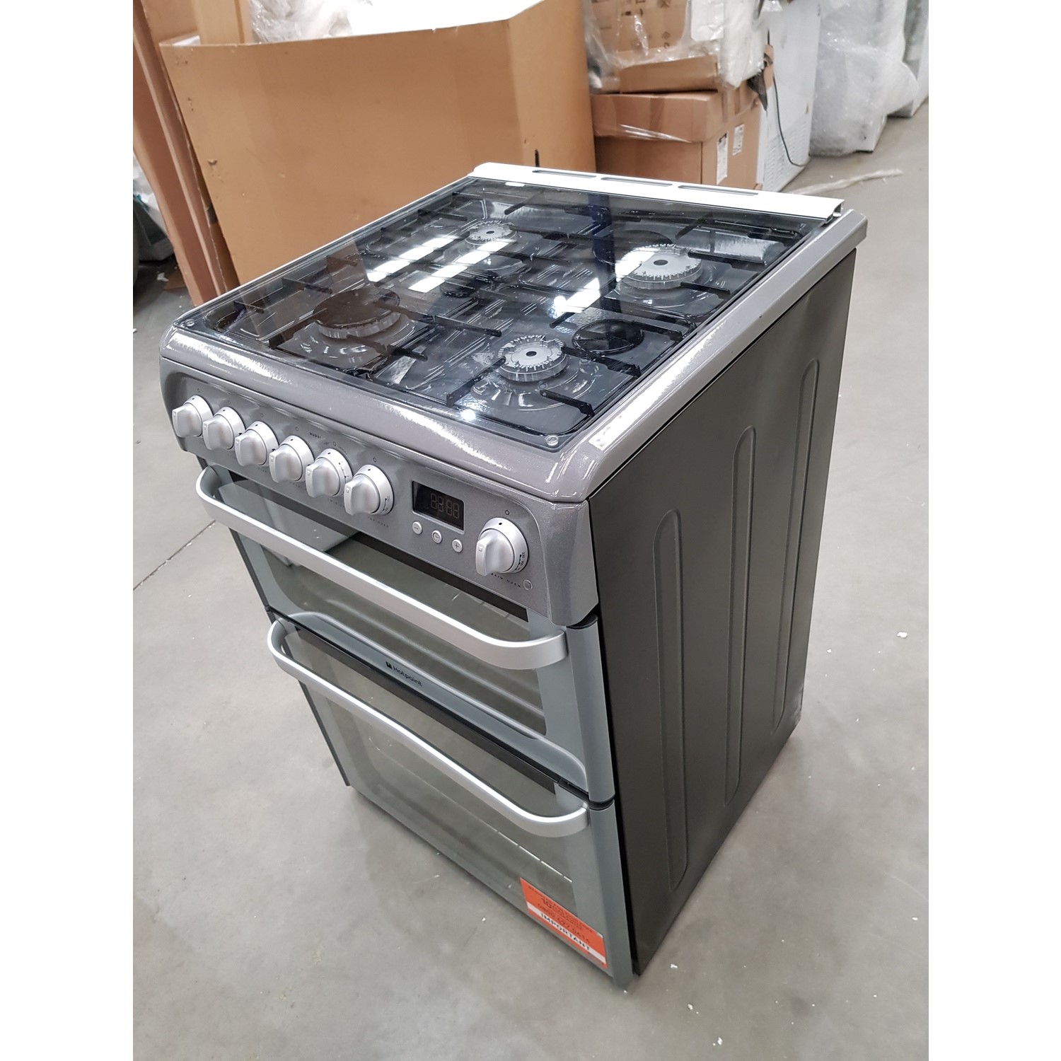 Refurbished Hotpoint Ultima HUD61GS 60cm Double Oven Dual Fuel