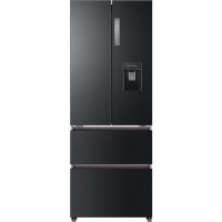 GRADE A3 - Haier HB16WSNAA Freestanding Multi-door Fridge Freezer with Water Dispenser - Graphite