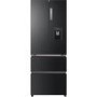 GRADE A3 - Haier HB16WSNAA Freestanding Multi-door Fridge Freezer with Water Dispenser - Graphite