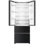 GRADE A3 - Haier HB16WSNAA Freestanding Multi-door Fridge Freezer with Water Dispenser - Graphite