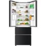 Haier 422 Litre French Style American Fridge Freezer With Myzone - Graphite