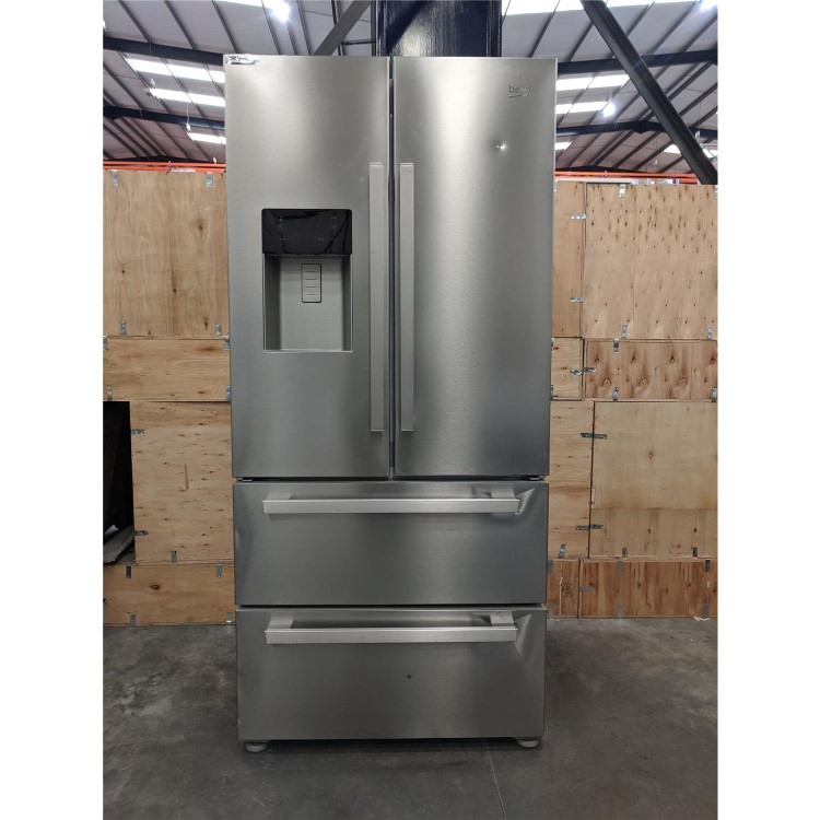 Refurbished Beko GNE60520DX Freestanding 539 Litre 70/30 Fridge Freezer Stainless Steel