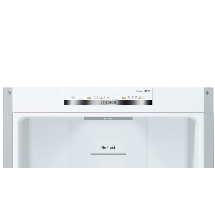 Bosch 324 Litre 60/40 Freestanding Fridge Freezer - Stainless steel look