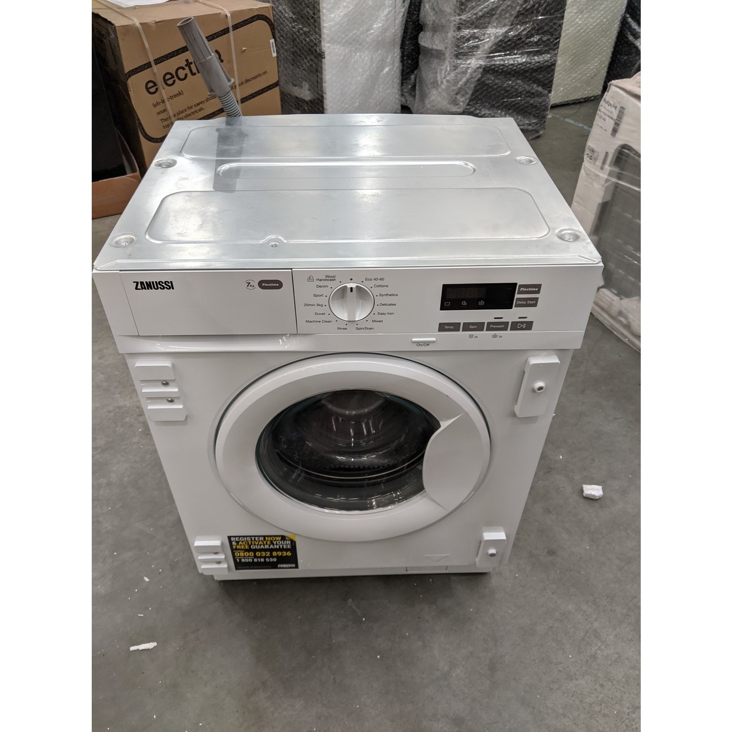 Refurbished Zanussi Z712W43BI Integrated 7KG 1200 Spin Washing Machine