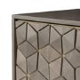 Grey Mango Wood TV Unit with Storage Shelves - TV's up to 55" - Alice