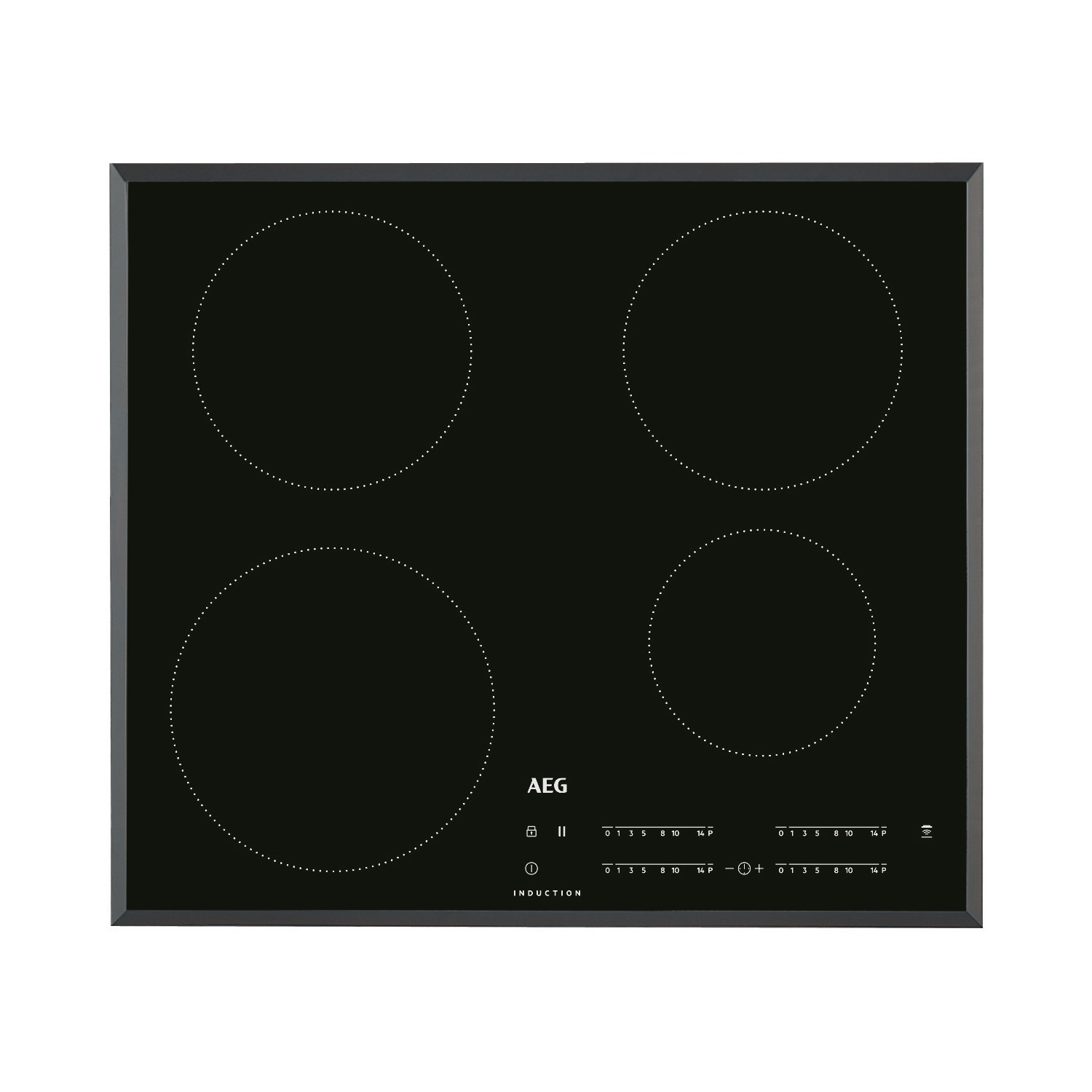 Refurbished AEG IKB64401FB 59cm 4 Zone Induction Hob with Bevelled Edge