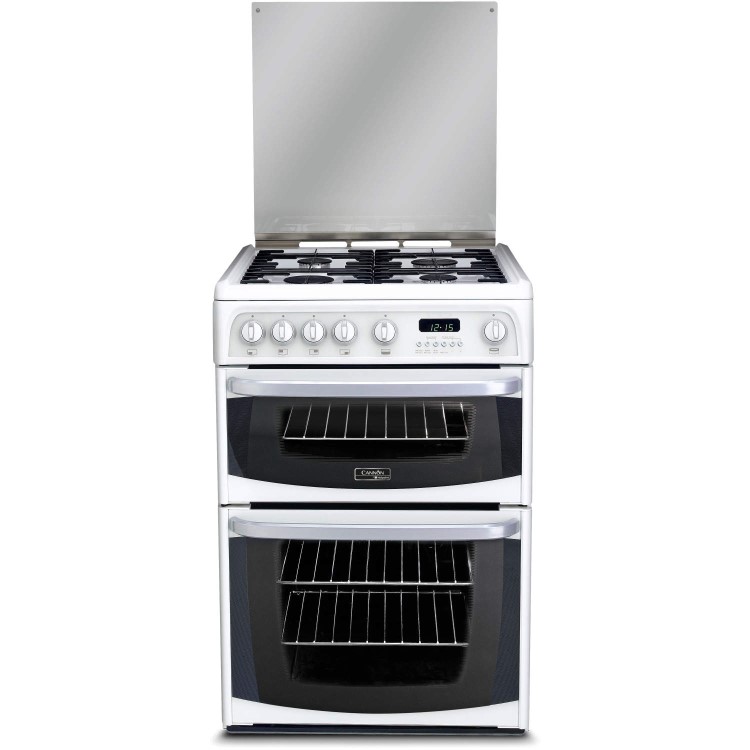 GRADE A2 - Hotpoint CH60GCIW Carrick Double Oven 60cm Gas Cooker - White