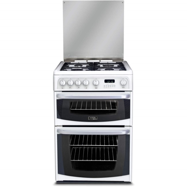 Refurbished Hotpoint CH60GCIW Carrick 60cm Gas Cooker with Double Oven White