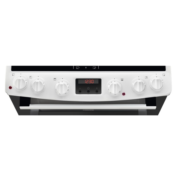 Zanussi 60cm Double Oven Electric Cooker with Induction Hob - White