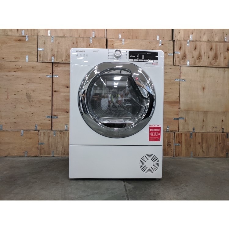 Refurbished Hoover DXOH9A2TCE-80 Freestanding Heat Pump 9KG Tumble Dryer White