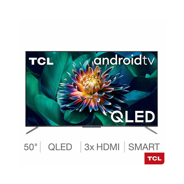 GRADE A2 - TCL QLED 50 Inch 4K Ultra HD HDR Smart Android TV