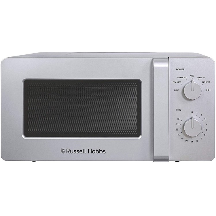 Refurbished Russell Hobbs RHM1401S 14L Compact Microwave Oven - Silver