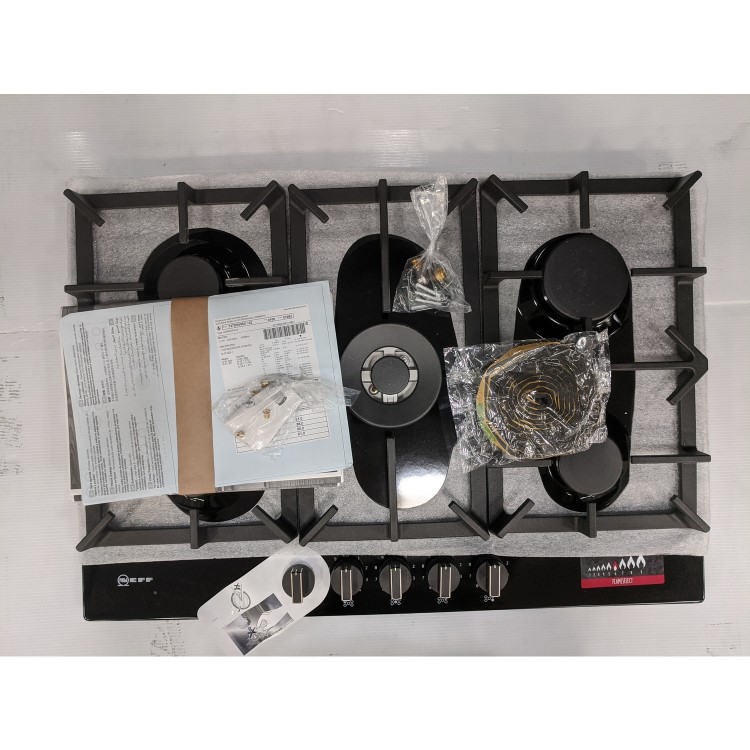 Refurbished Neff N70 T27DS59S0 75cm 5 Burner Gas Hob Black