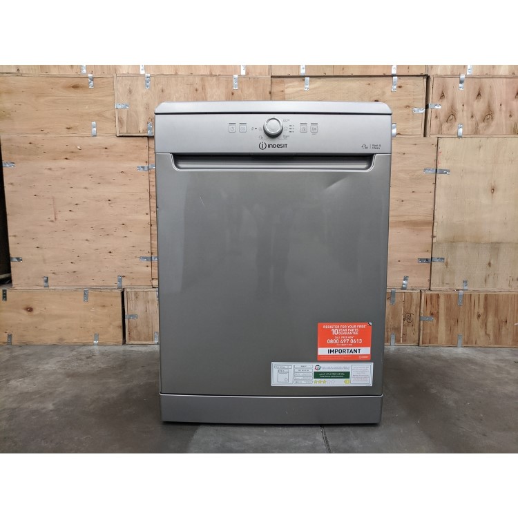 Refurbished Indesit DFE1B19XUK 13 Place Freestanding Dishwasher Stainless Steel