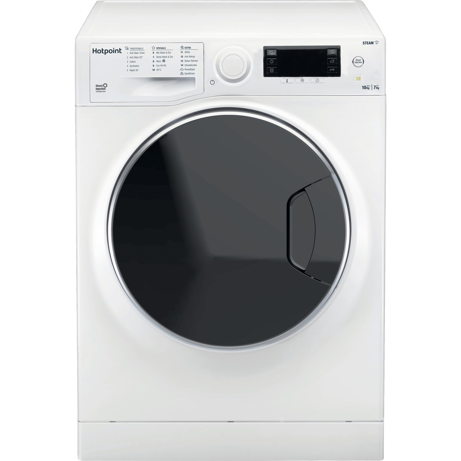 Hotpoint 10kg Wash 7kg Dry 1600rpm Freestanding Washer Dryer - White